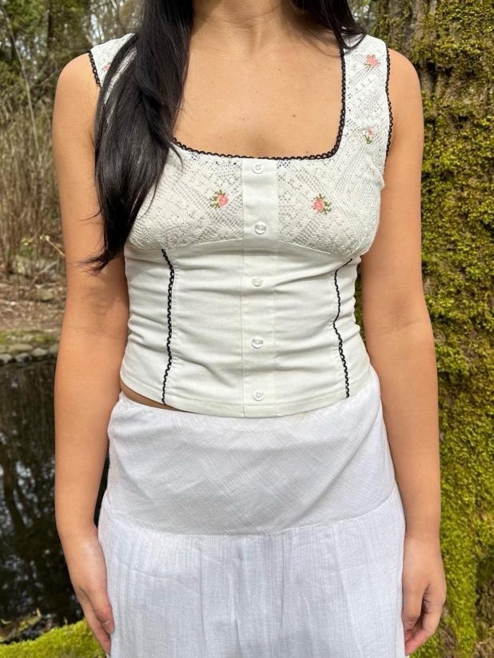 Cottagecore Milkmaid Top Woman’s S